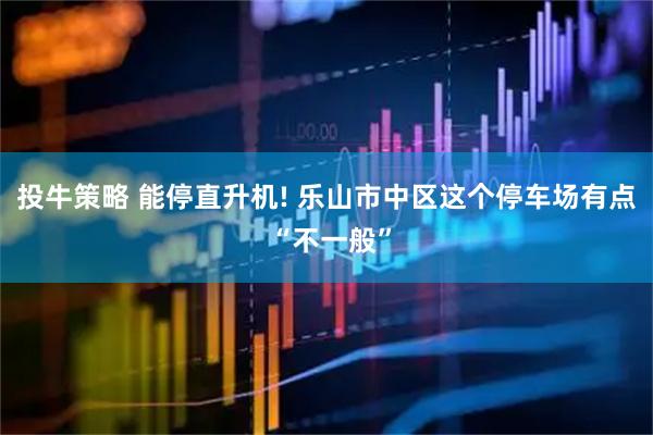 投牛策略 能停直升机! 乐山市中区这个停车场有点 “不一般”